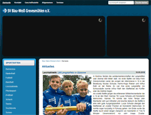 Tablet Screenshot of blau-weiss-gvm.de
